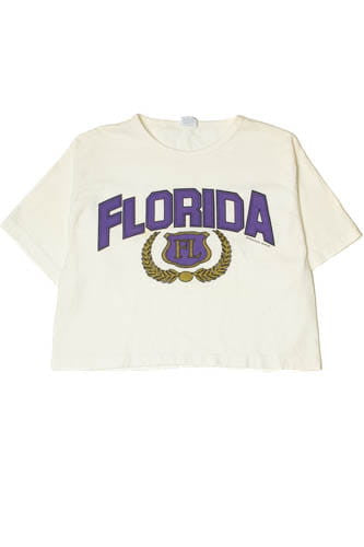 Vintage 1990's Florida Crop Top T-Shirt