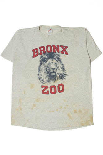 Vintage Distressed Bronx Zoo Lion T-Shirt