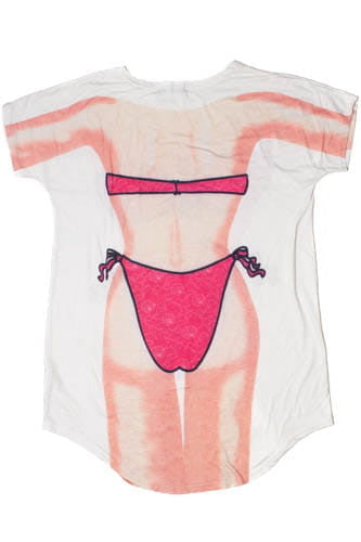 Vintage Swimsuit Cover-Up T-Shirt (1990s) 8762
