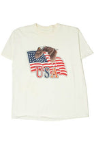 Vintage "USA" American Flag & Eagle T-Shirt (2000s)
