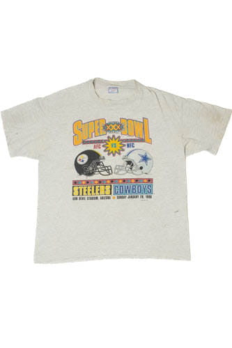 Vintage 1996 Superbowl XXX Steelers Vs. Cowboys T-Shirt