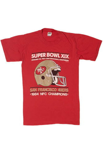Vintage 1985 Superbowl XIX San Francisco 49ers T-Shirt (1980s)