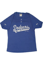 Vintage Dodgers "Rhodes" #10 Button Henley T-Shirt (1990s)