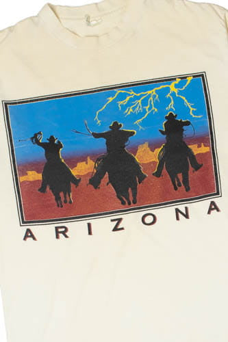 Vintage "Arizona" Cowboys With Lightning T-Shirt (1990s)