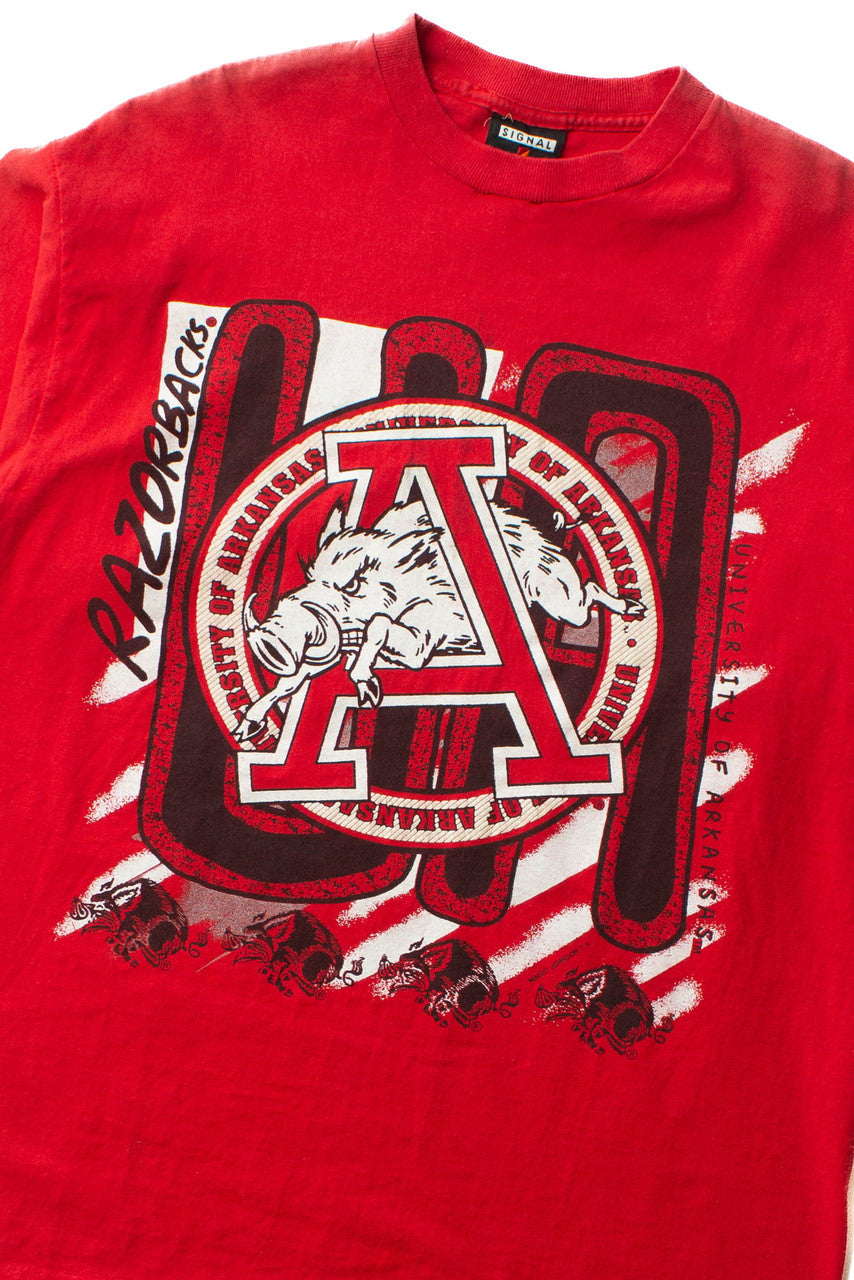 Vintage University Of Arkansas Razorbacks T-Shirt (1990s)