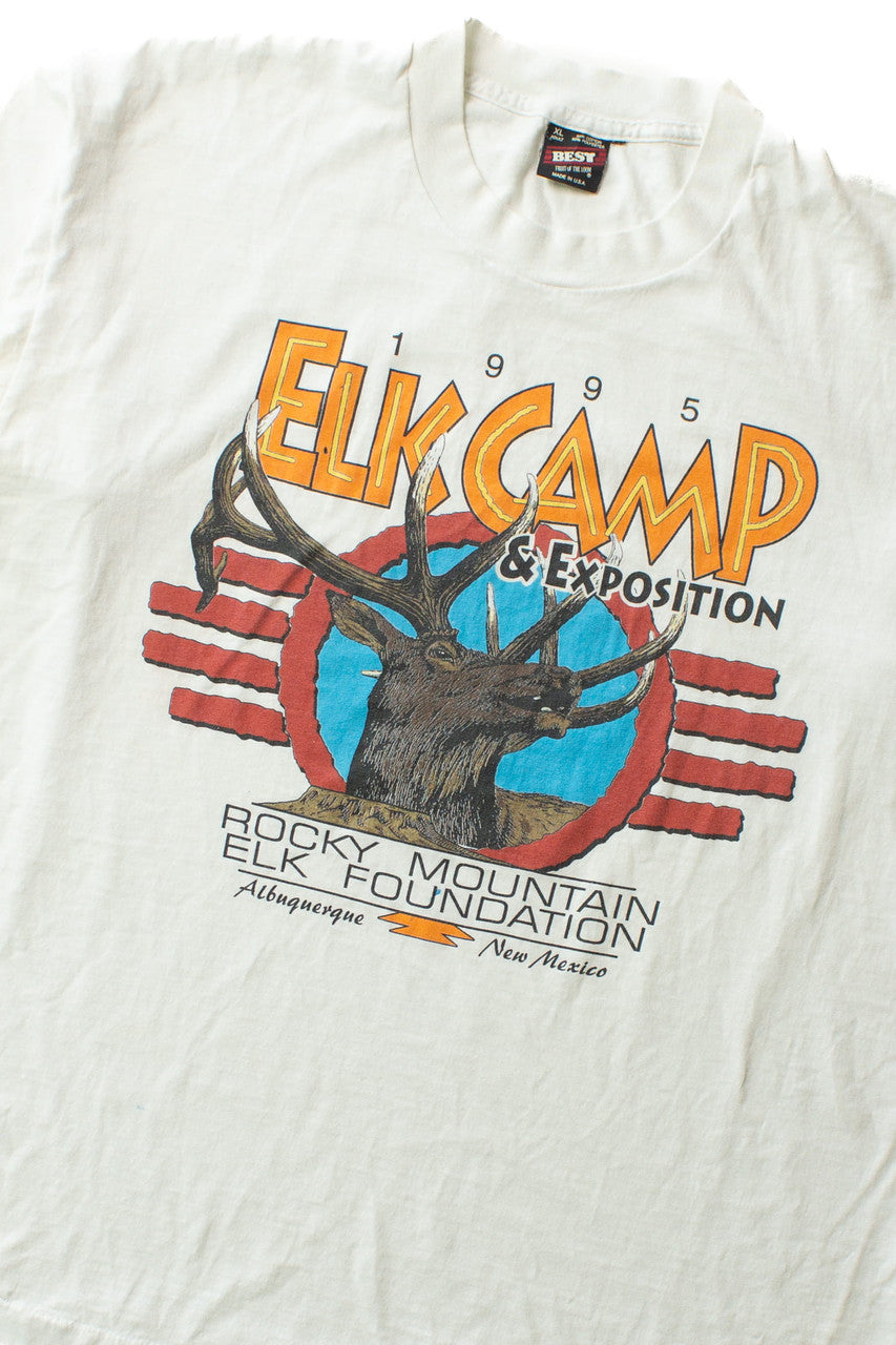 Vintage Elk Camp & Exposition T-Shirt (1990s)