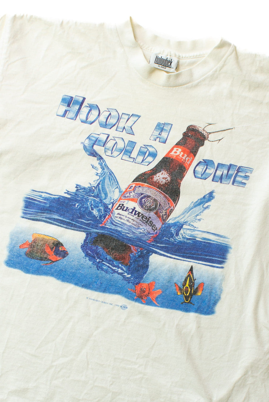 Vintage "Hook A Cold One" Budweiser T-Shirt (1992)