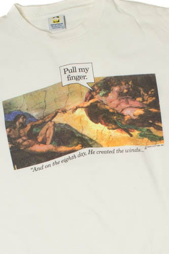 Vintage "Pull My Finger" Michelangelo T-Shirt