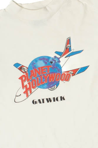 Vintage Planet Hollywood Gatwick United Kingdom T-Shirt