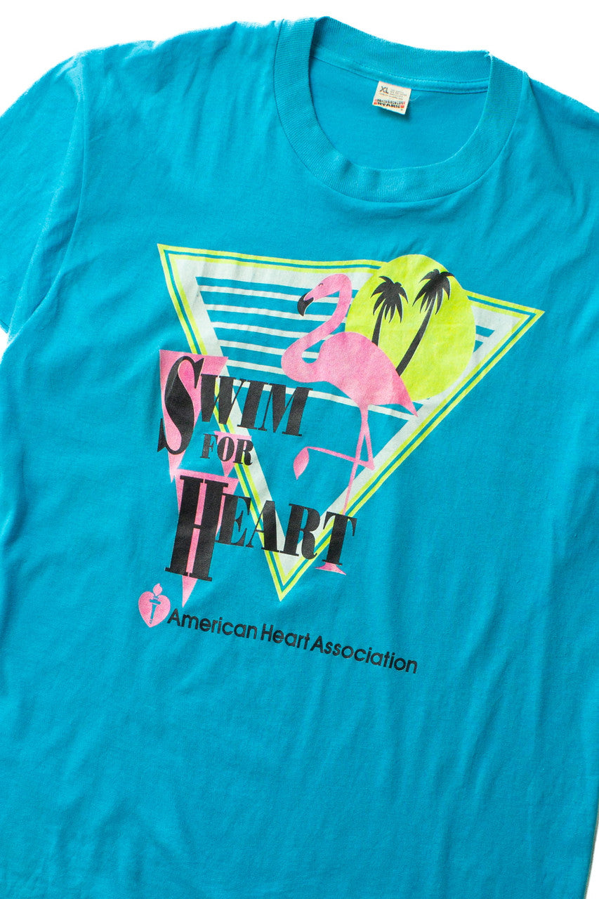 Vintage Swim For Heart T-Shirt (1980s)