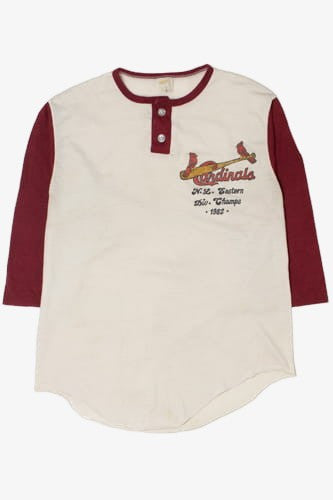 Vintage 1982 Cardinals DW Champs 3/4 Sleeve Ringer T-Shirt