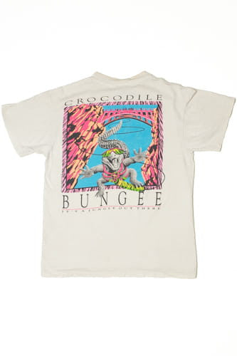 Vintage Crocodile Bungee Lifeforms International T-Shirt