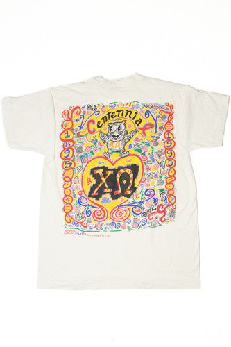 Vintage 1995 Chi Omega Centennial T-Shirt