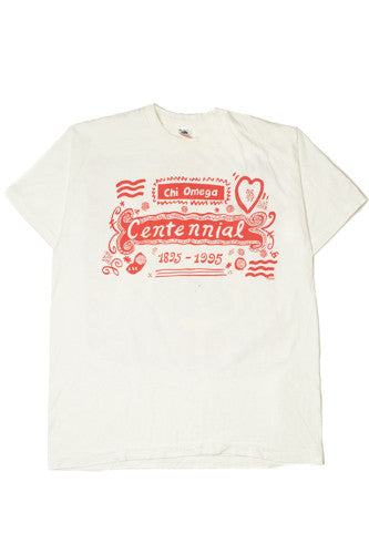 Vintage 1995 Chi Omega Centennial T-Shirt