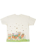 Vintage Bumble Bee Garden All Over Print T-Shirt