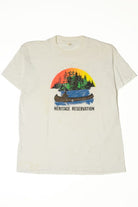 Vintage Heritage Reservation Canoe Sunset T-Shirt (1980s)