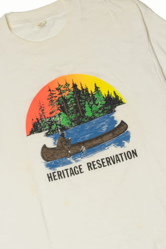 Vintage Heritage Reservation Canoe Sunset T-Shirt (1980s)