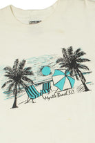 Vintage Myrtle Beach S.C. Beach Scene T-Shirt
