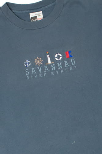 Savannah River Street Embroidered Basics T-Shirt