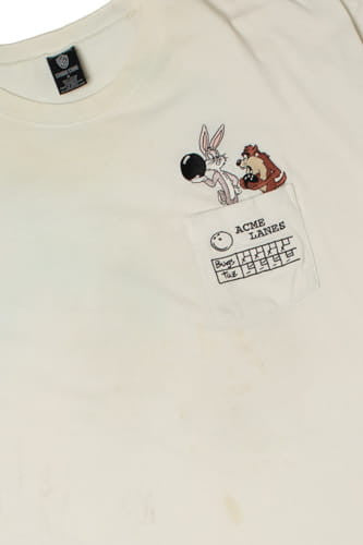 Vintage Looney Tunes Bugs Bunny & Tasmanian Devil Pocket T-Shirt
