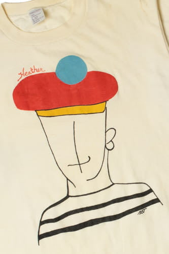 Vintage Matisse-like Illustration Single Stitch T-Shirt