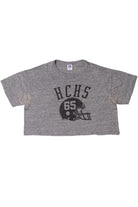 Vintage HCHS Football Crop Top T-Shirt