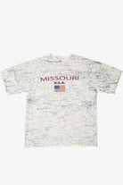 Missouri U.S.A. All Over Print Map T-Shirt