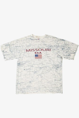 Missouri U.S.A. All Over Print Map T-Shirt