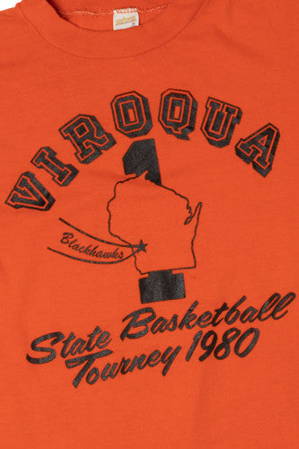 Vintage 1980 Viroqua State Basketball Tourney T-Shirt