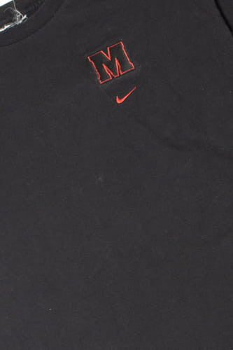 Vintage "M" Embroidered Logo With Red Outline Nike T-Shirt