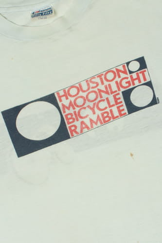 Vintage 1984 Houston Moonlight Bicycle Ramble T-Shirt