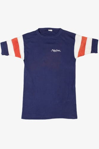 Vintage Thrashed "New York" Navy Ringer T-Shirt