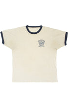 Vintage Asbestos Workers Union Logo Navy Ringer T-Shirt