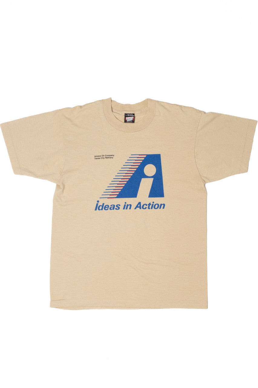 Vintage Amoco Oil "Ideas In Action" Screen Stars T-Shirt