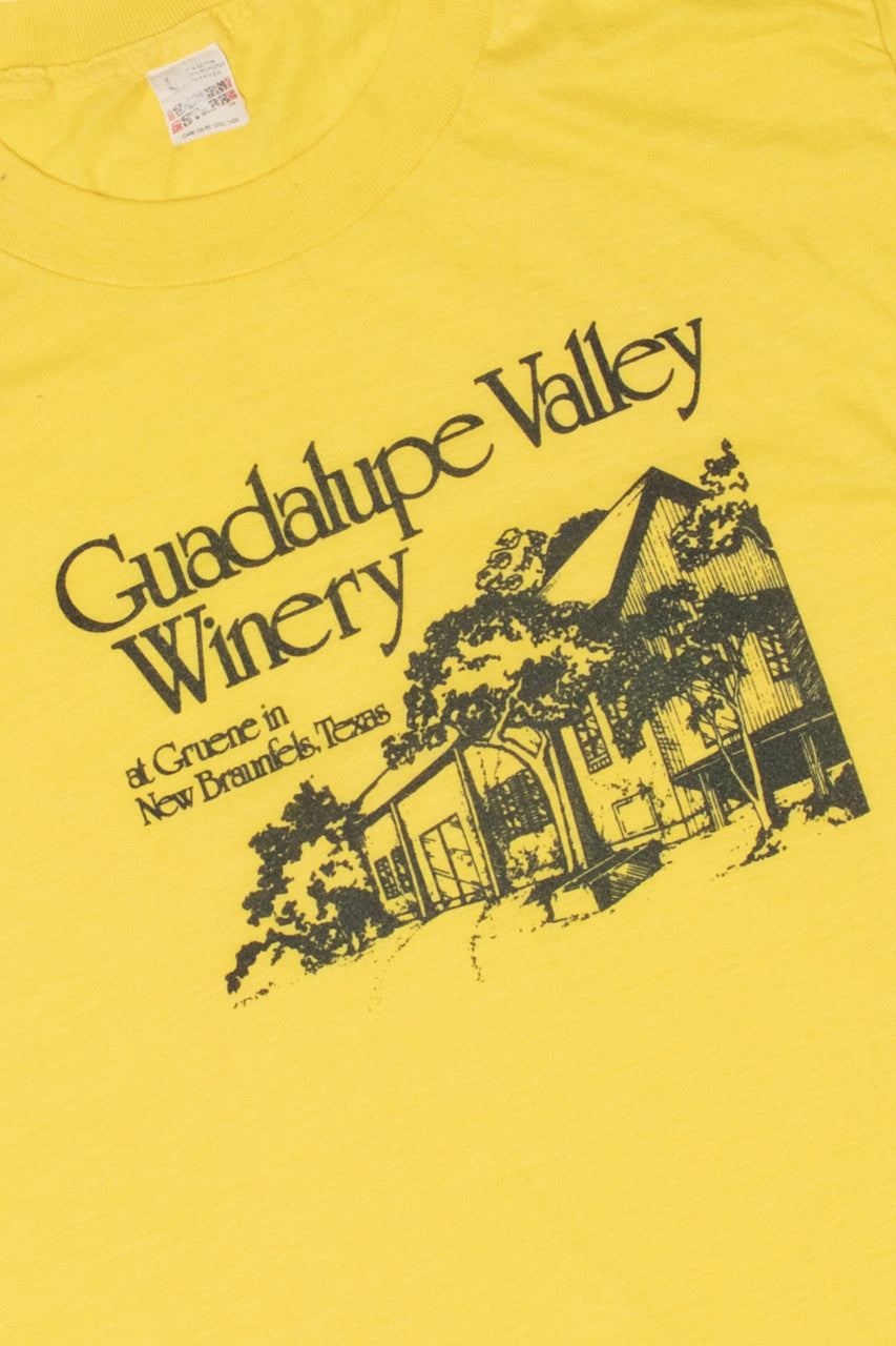 Vintage 1980's Guadalupe Valley Winery Single Stitch T-Shirt