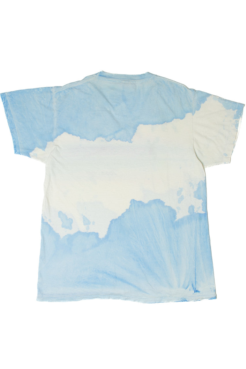 Vintage "Virgin Gorda" Island Hand Painted Tie Dye V-Neck T-Shirt