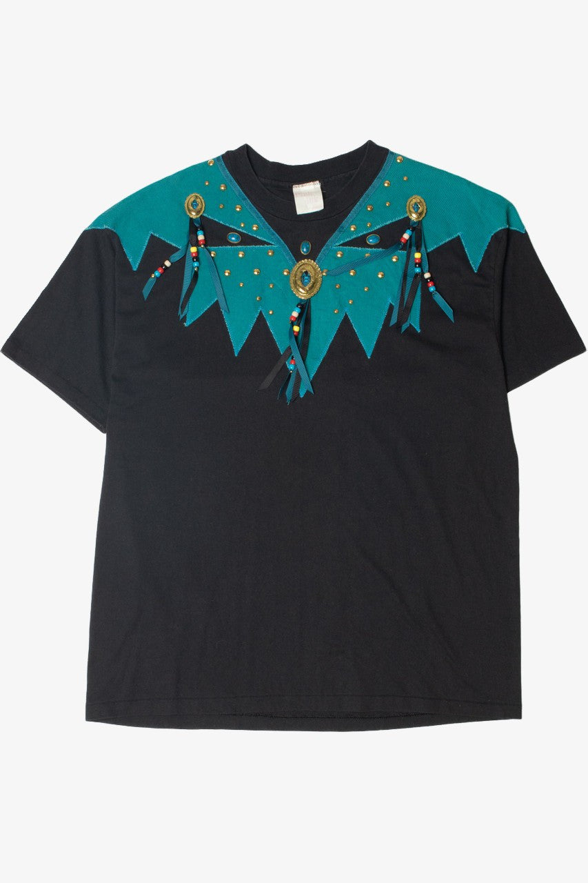 Vintage Beaded Embellished Single Stitch T-Shirt