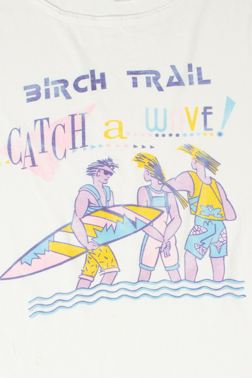 Vintage "Catch A Wave" Surfer Beach Cover-Up Tank Top Dress