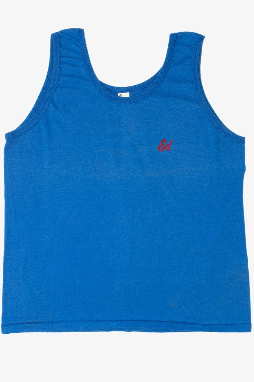 Vintage 1980's "Ed" Embroidered Screen Stars Tank Top