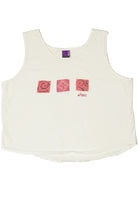 Vintage Asics Spiral Graphic Logo Tank Top