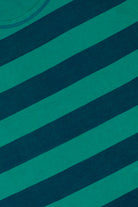 Vintage Teal & Navy Striped Tank Top