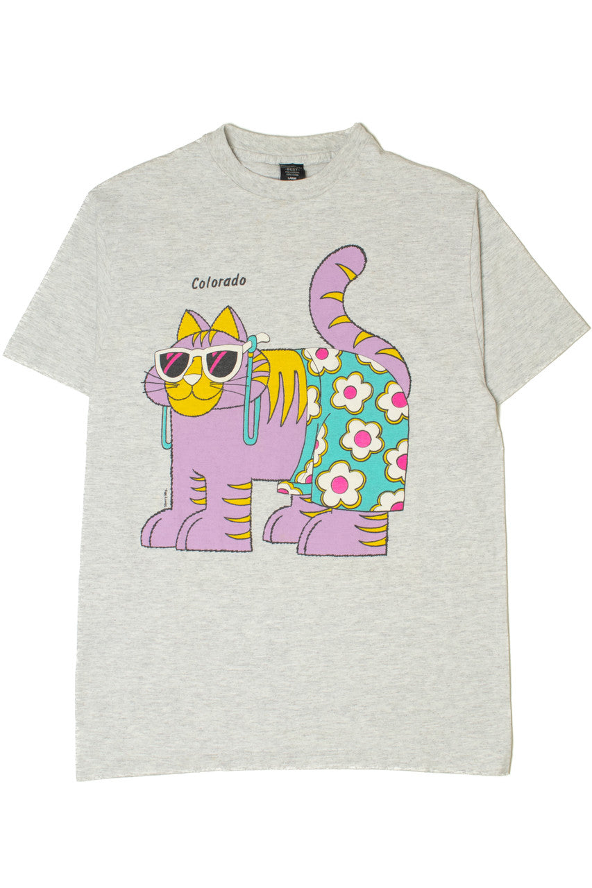 Vintage "Colorado" Cool Cat Single Stitch T-Shirt