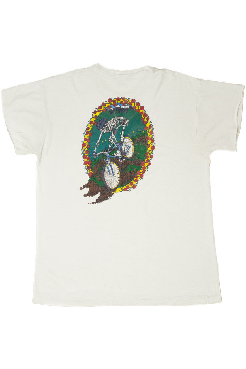 Shred Head Activewear Skeleton Cropped Sleeve T-Shirt
