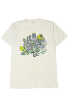 Vintage "Texas" Cactus Flowers Single Stitch T-Shirt