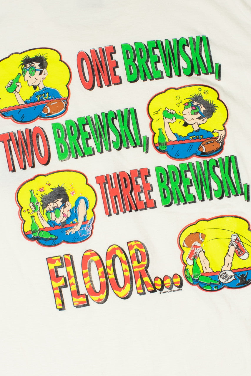 Vintage 1996 Tricky Dick's "Brewmeister" Beer Lover T-Shirt