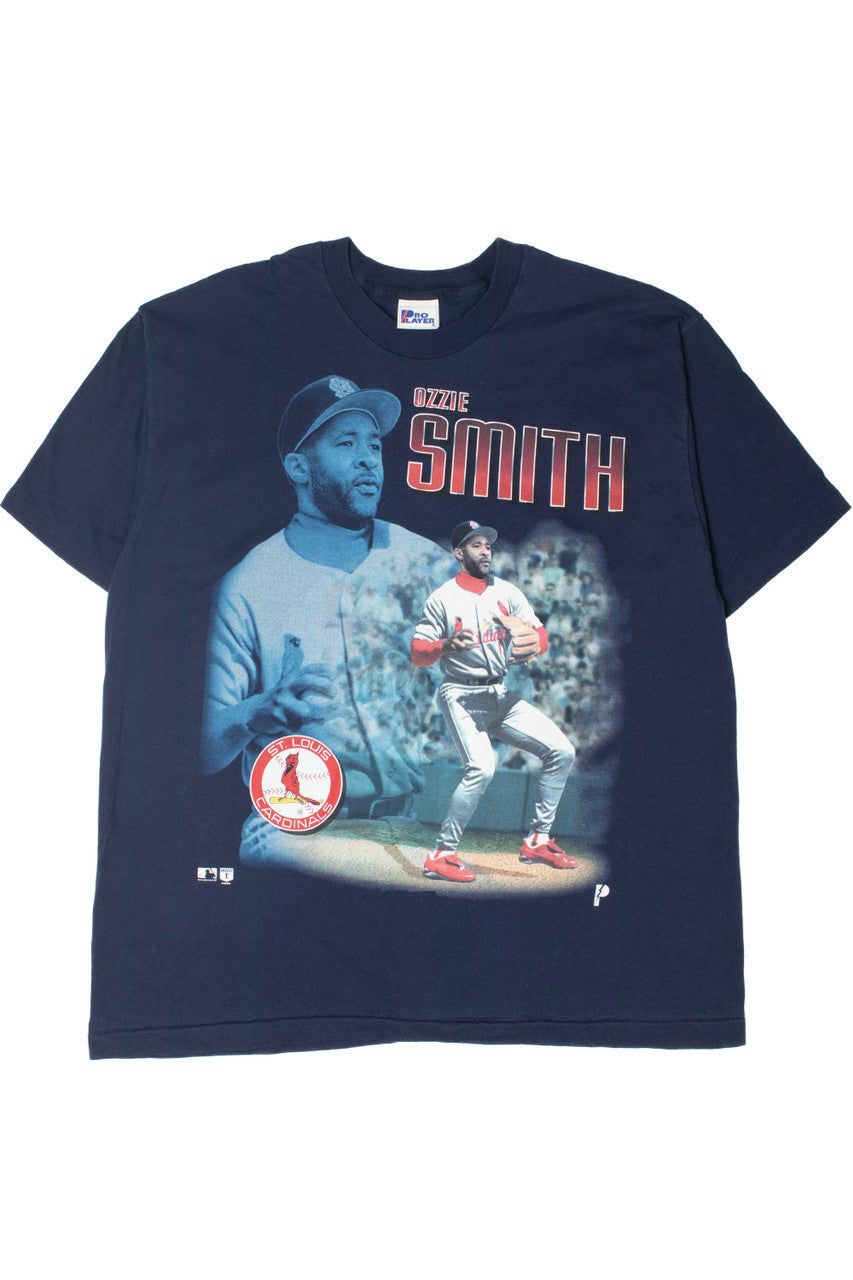 Vintage 1996 Ozzie Smith Cardinals MLB Single Stitch T-Shirt