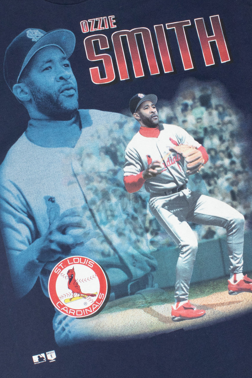 Vintage 1996 Ozzie Smith Cardinals MLB Single Stitch T-Shirt