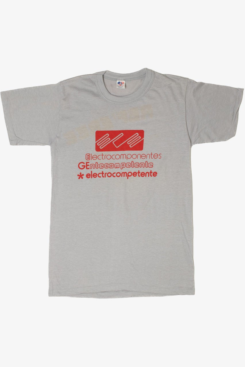 Vintage "Electrocomponentes" Logo Single Stitch T-Shirt