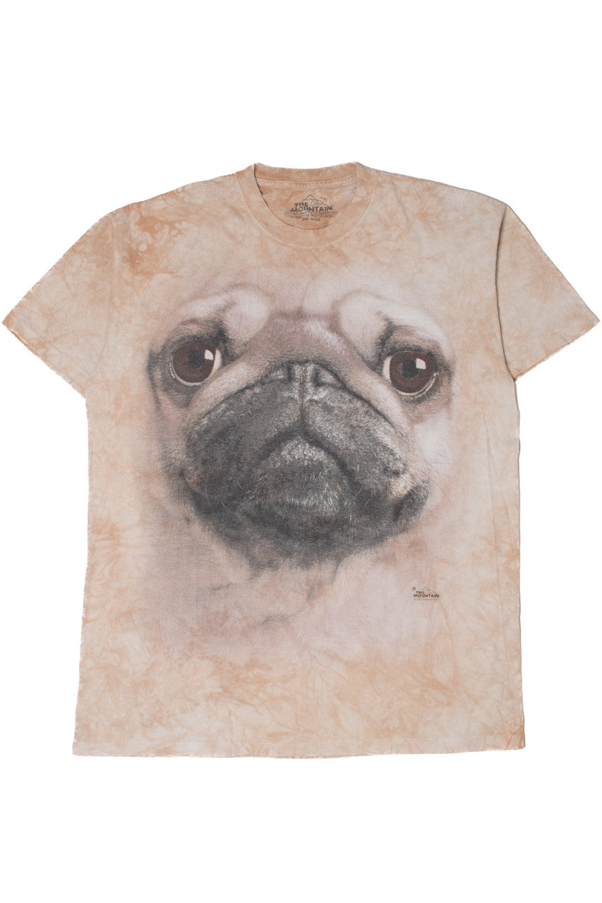 Recycled Pug Close-Up The Mountain T-Shirt