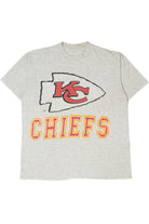 Vintage Thrashed Kansas City Chiefs NFL Single Stitch T-Shirt